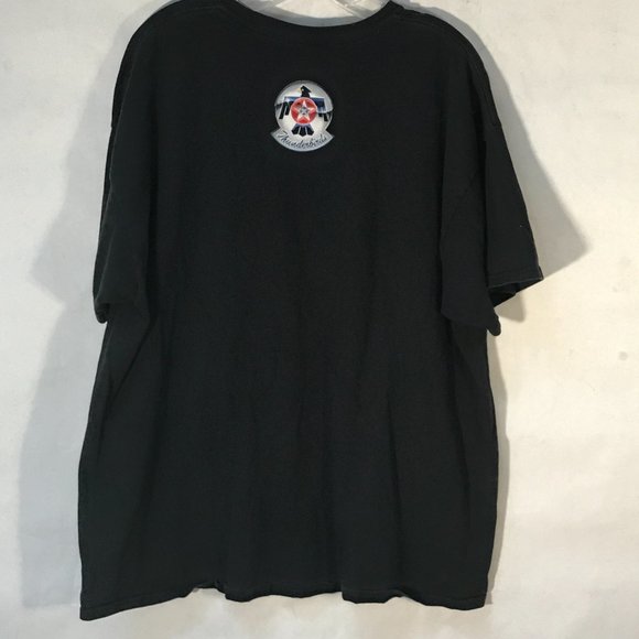 US Air Force Thunderbirds Fighter Plane Black Tee Short Sleeve T Shirt XXL - Picture 10 of 11